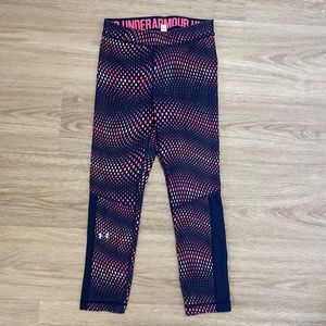 Under Armour Pink and Navy Patterned Leggings